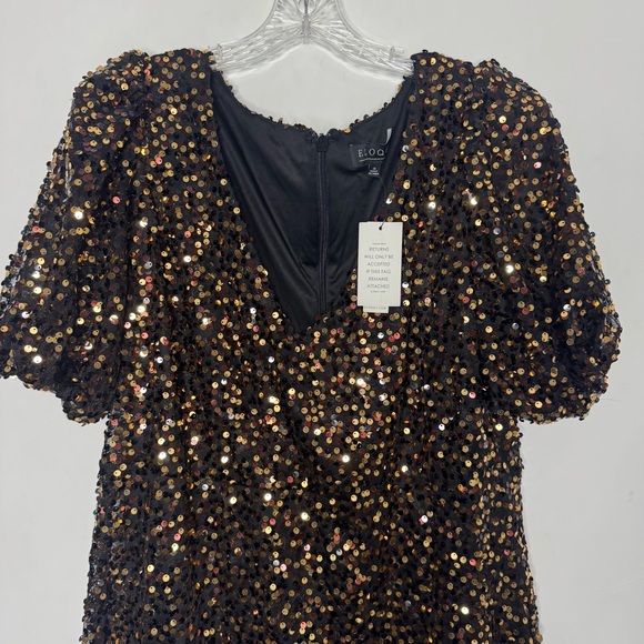 NWT Eloquii Sequin Puff Sleeve Dress 16 - Picture 7 of 15